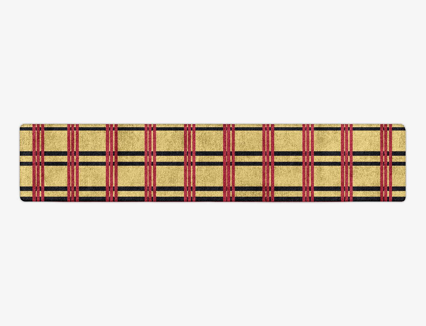 Zand Geometric Runner Hand Tufted Bamboo Silk Custom Rug by Rug Artisan