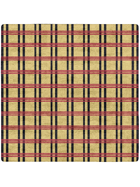 Zand Geometric Square Hand Tufted Bamboo Silk Custom Rug by Rug Artisan