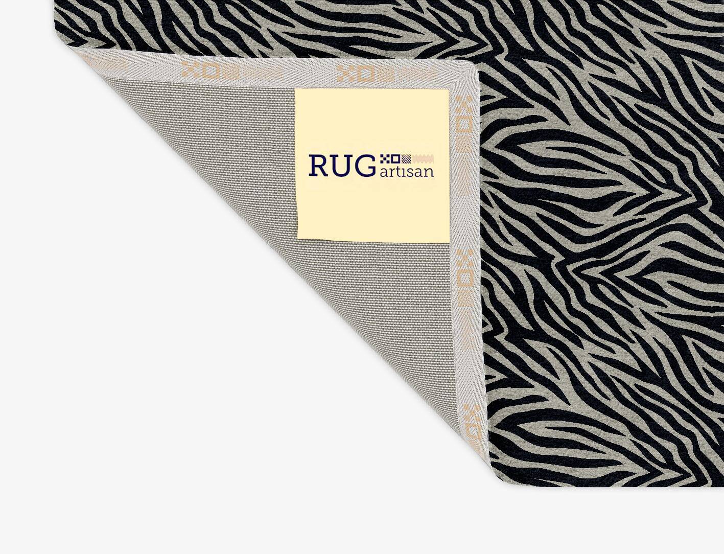 Zebra Hide Animal Prints Rectangle Hand Tufted Pure Wool Custom Rug by Rug Artisan
