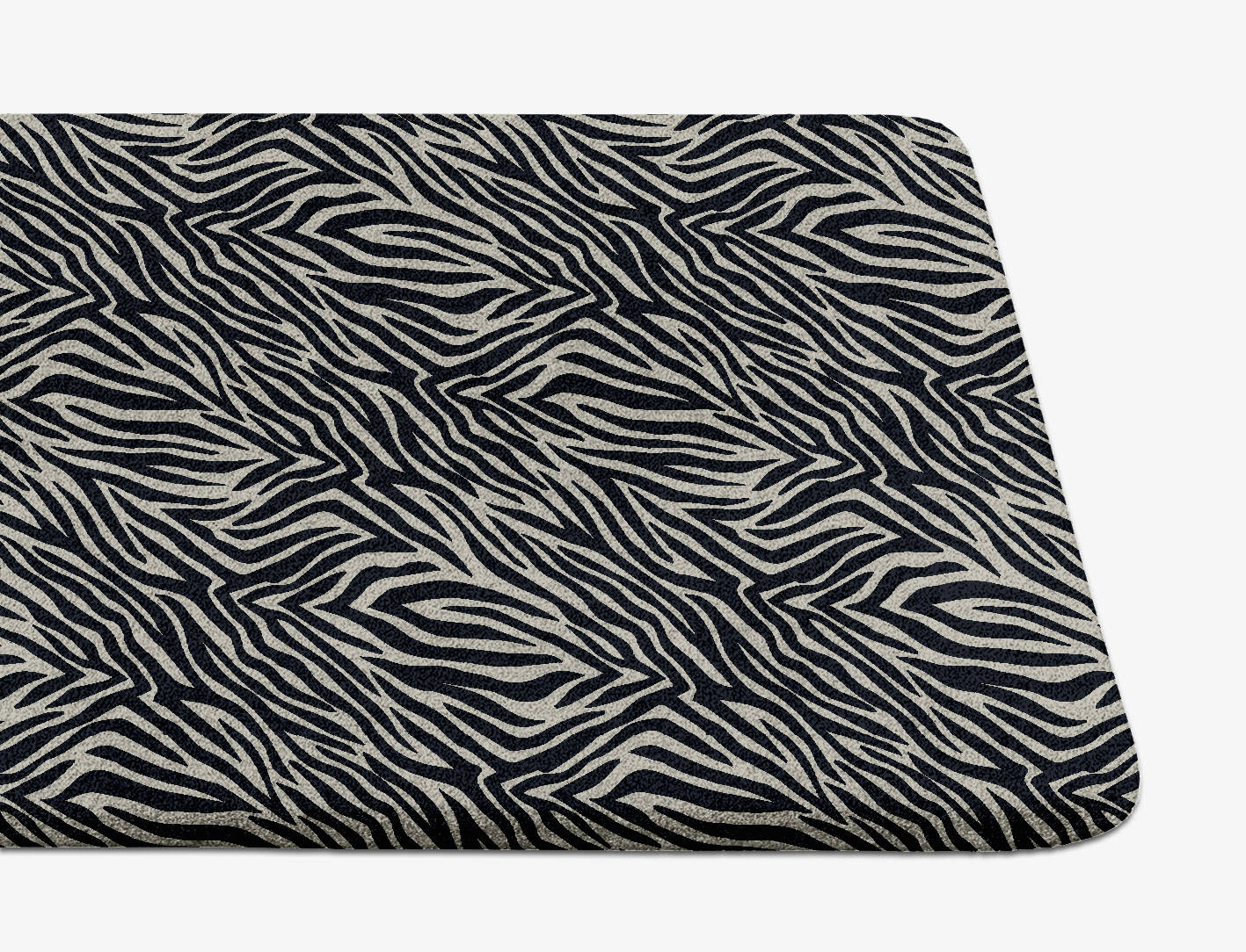 Zebra Hide Animal Prints Runner Hand Tufted Pure Wool Custom Rug by Rug Artisan