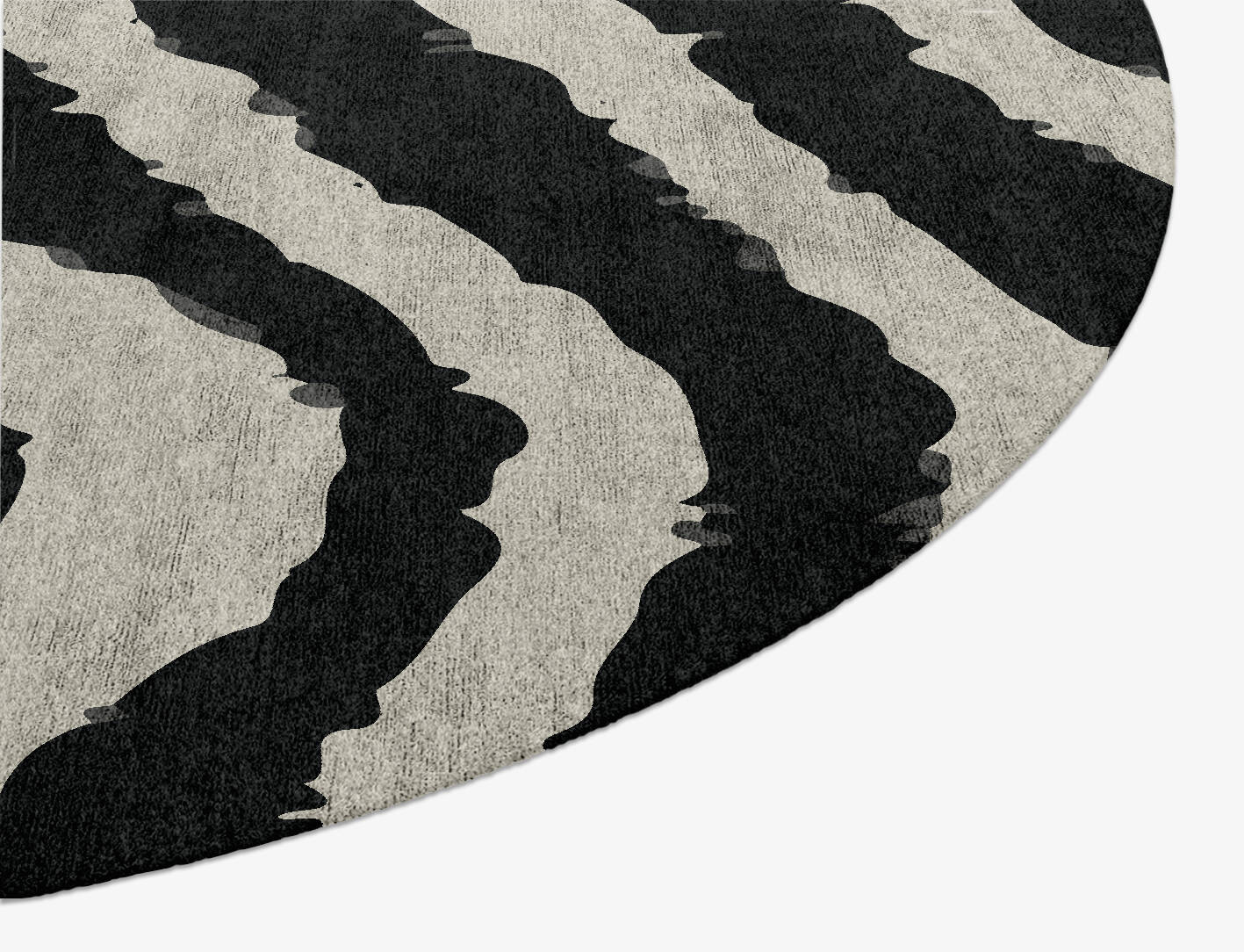 Zebra Repeat Animal Prints Oval Hand Knotted Bamboo Silk Custom Rug by Rug Artisan