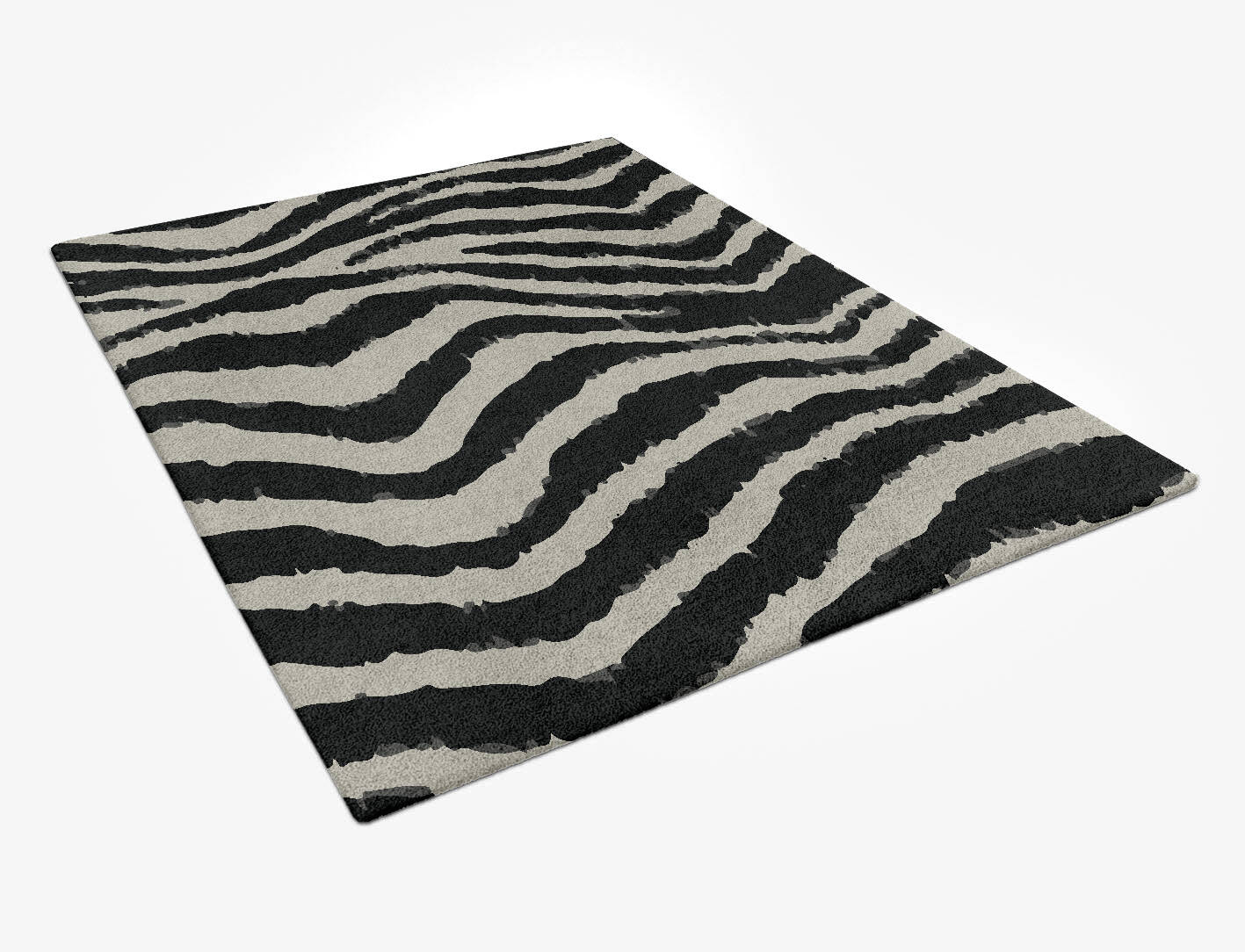Zebra Repeat Animal Prints Rectangle Hand Tufted Pure Wool Custom Rug by Rug Artisan