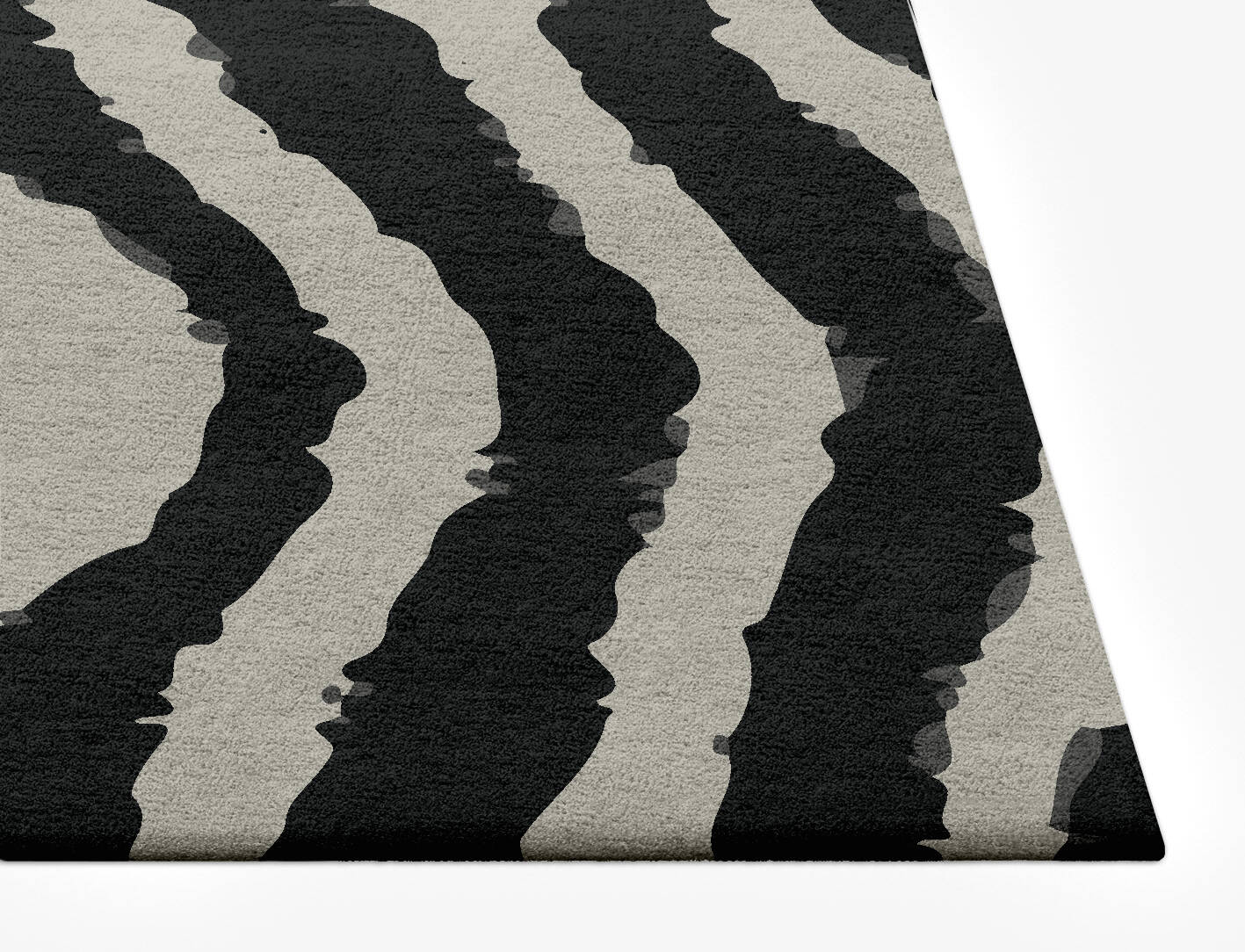 Zebra Repeat Animal Prints Rectangle Hand Tufted Pure Wool Custom Rug by Rug Artisan