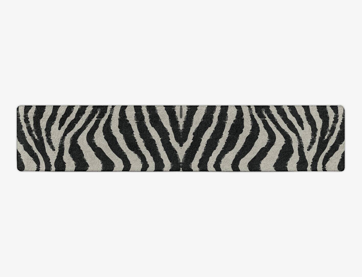 Zebra Repeat Animal Prints Runner Hand Tufted Pure Wool Custom Rug by Rug Artisan