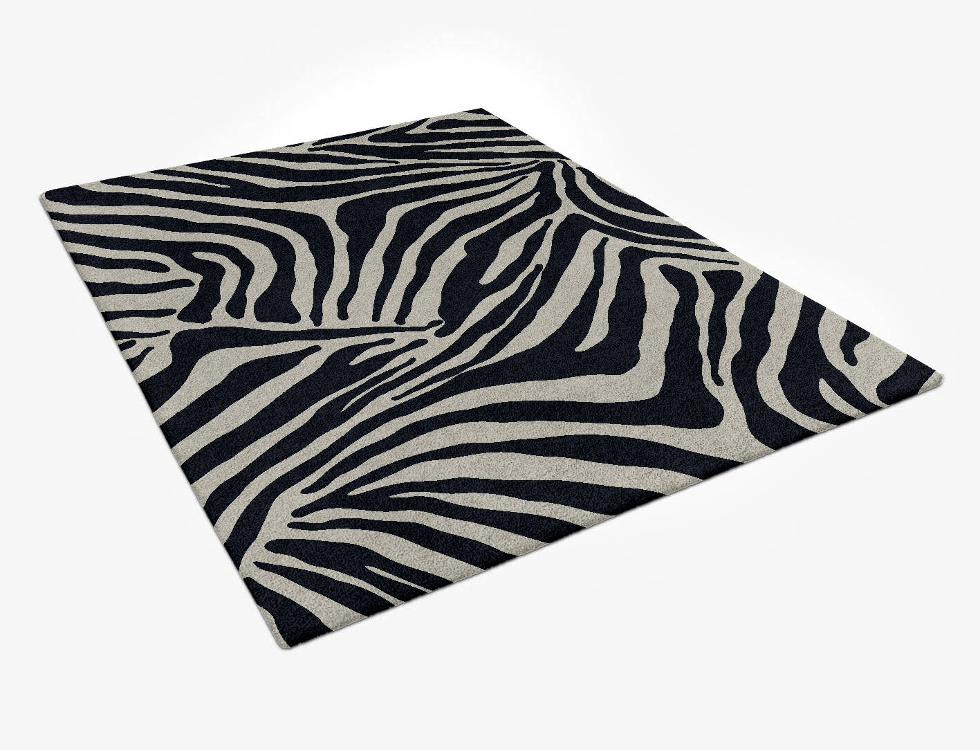 Zebra Stripes Animal Prints Rectangle Hand Tufted Pure Wool Custom Rug by Rug Artisan