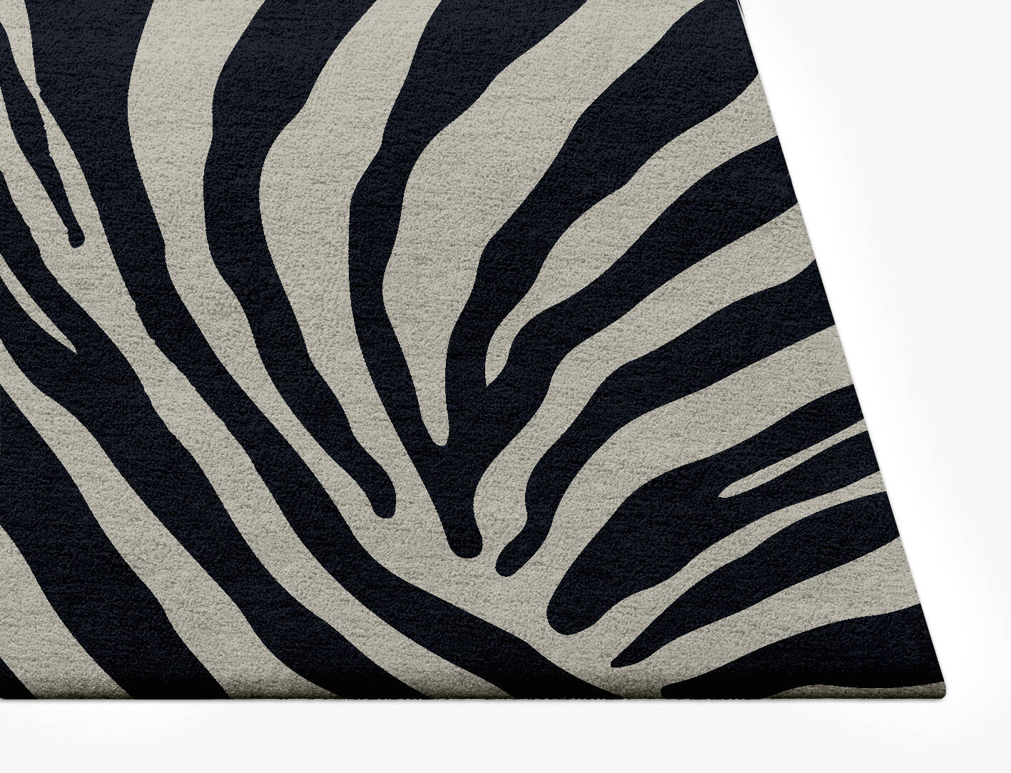 Zebra Stripes Animal Prints Rectangle Hand Tufted Pure Wool Custom Rug by Rug Artisan
