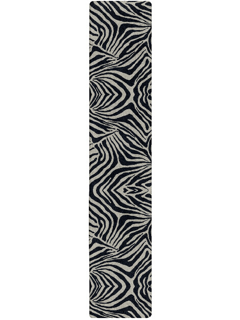 Zebra Stripes Animal Prints Runner Hand Tufted Pure Wool Custom Rug by Rug Artisan