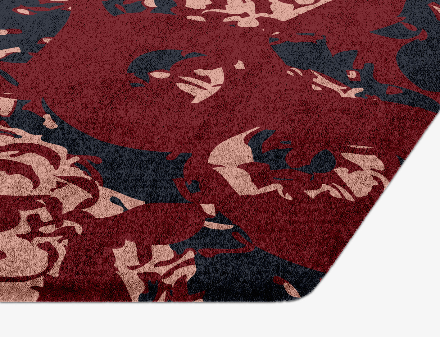 Zeitun Abstract Hexagon Hand Knotted Bamboo Silk Custom Rug by Rug Artisan