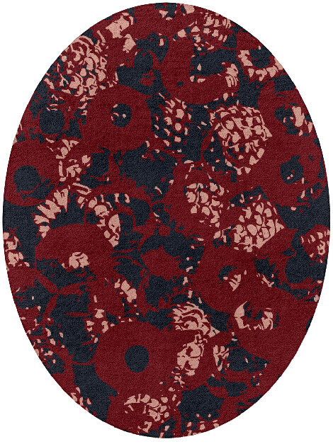 Zeitun Abstract Oval Hand Tufted Pure Wool Custom Rug by Rug Artisan