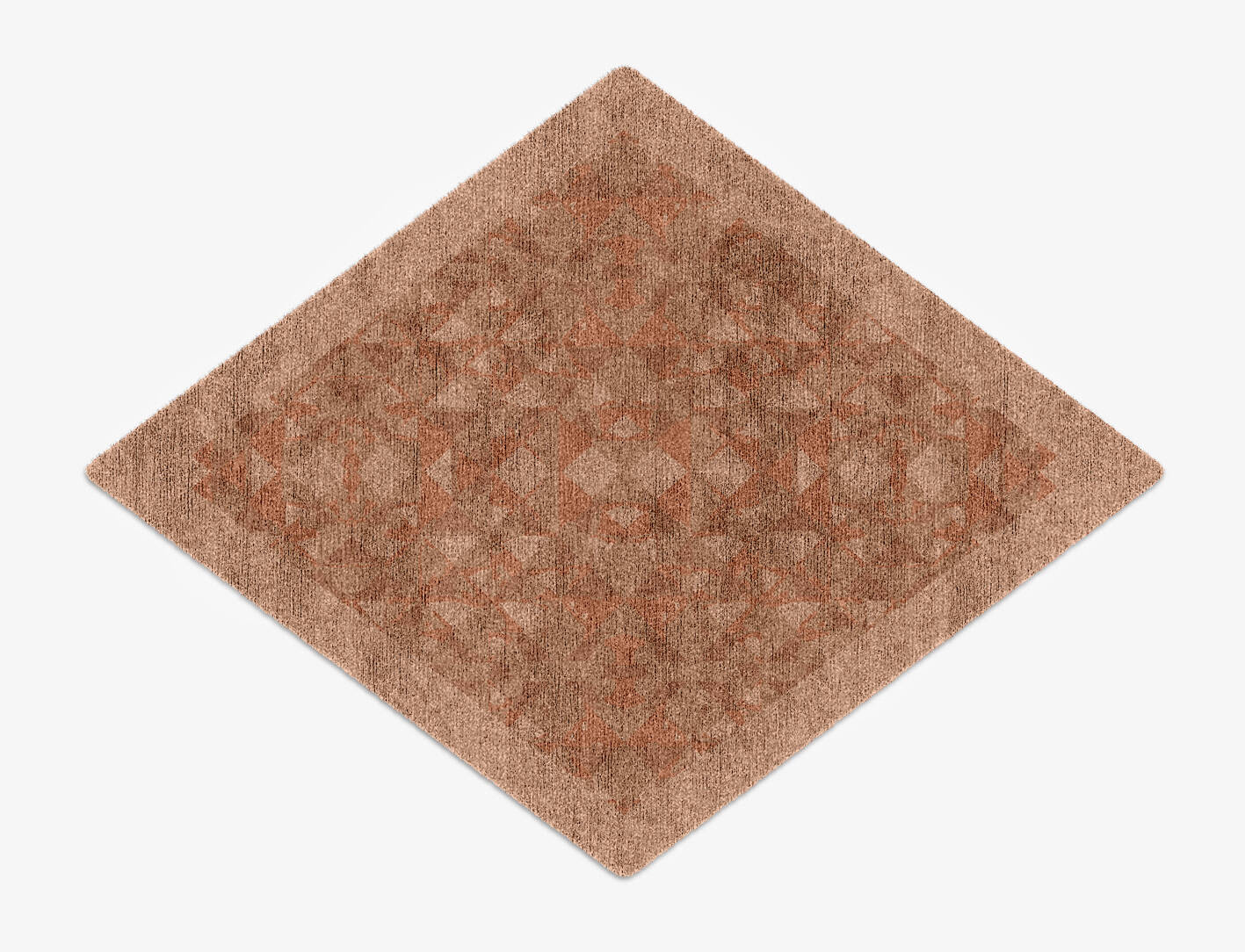 Zellige Origami Diamond Hand Knotted Bamboo Silk Custom Rug by Rug Artisan