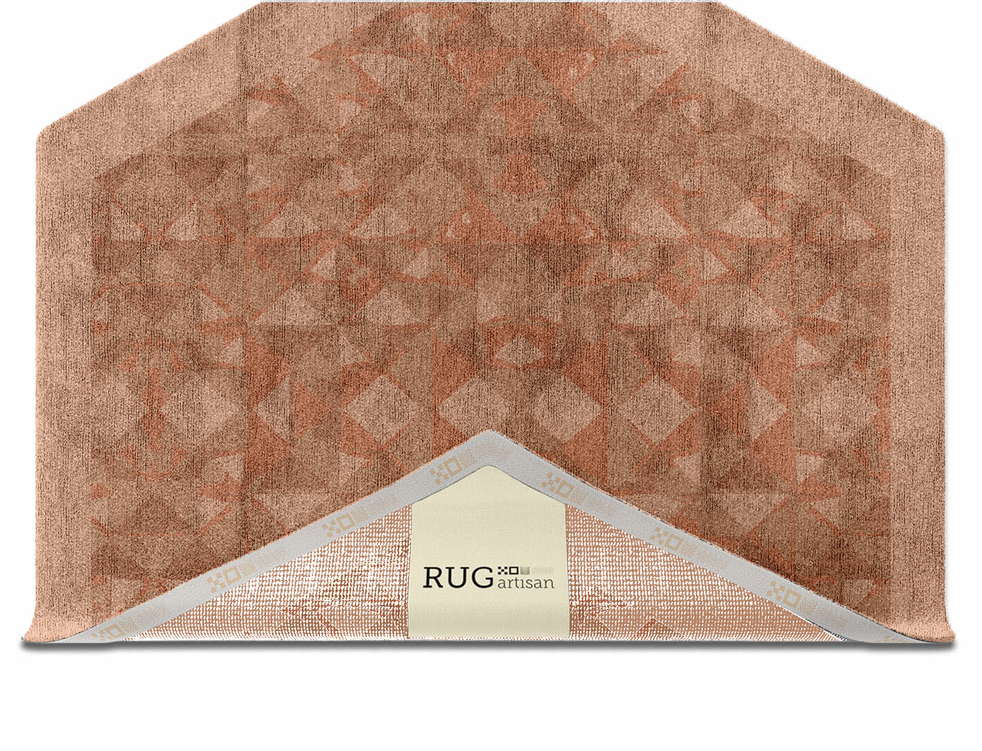 Zellige Origami Hexagon Hand Knotted Bamboo Silk Custom Rug by Rug Artisan