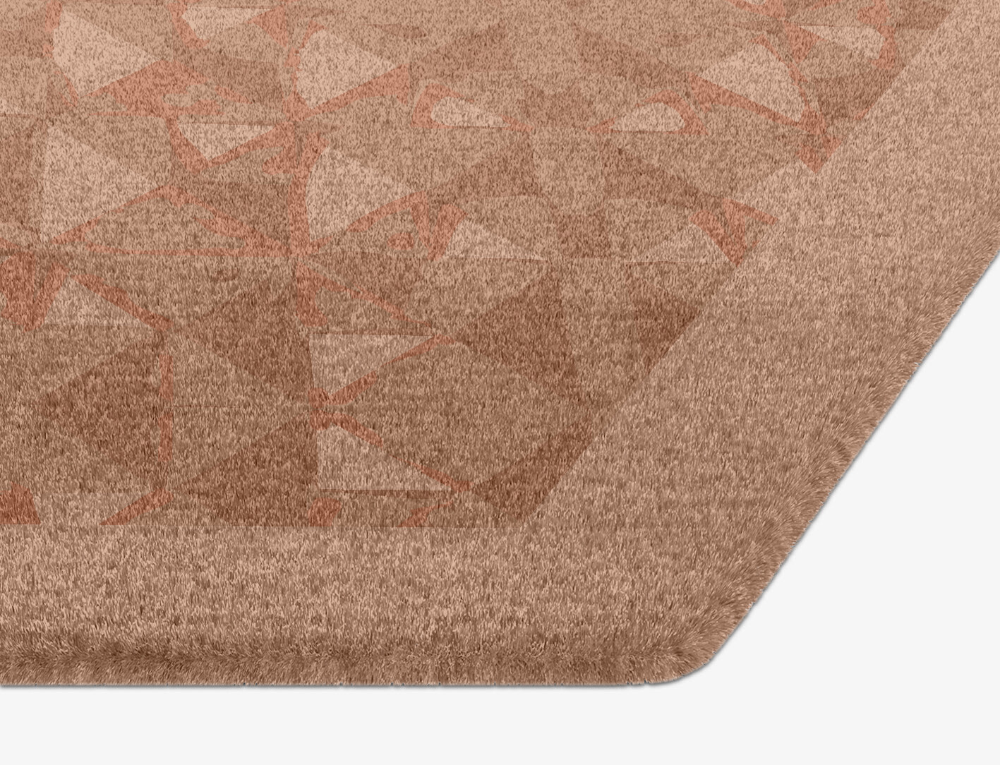Zellige Origami Hexagon Hand Knotted Tibetan Wool Custom Rug by Rug Artisan