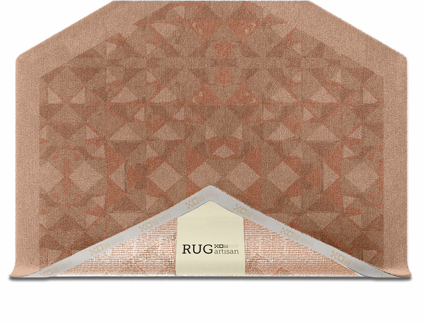 Zellige Origami Hexagon Hand Knotted Tibetan Wool Custom Rug by Rug Artisan