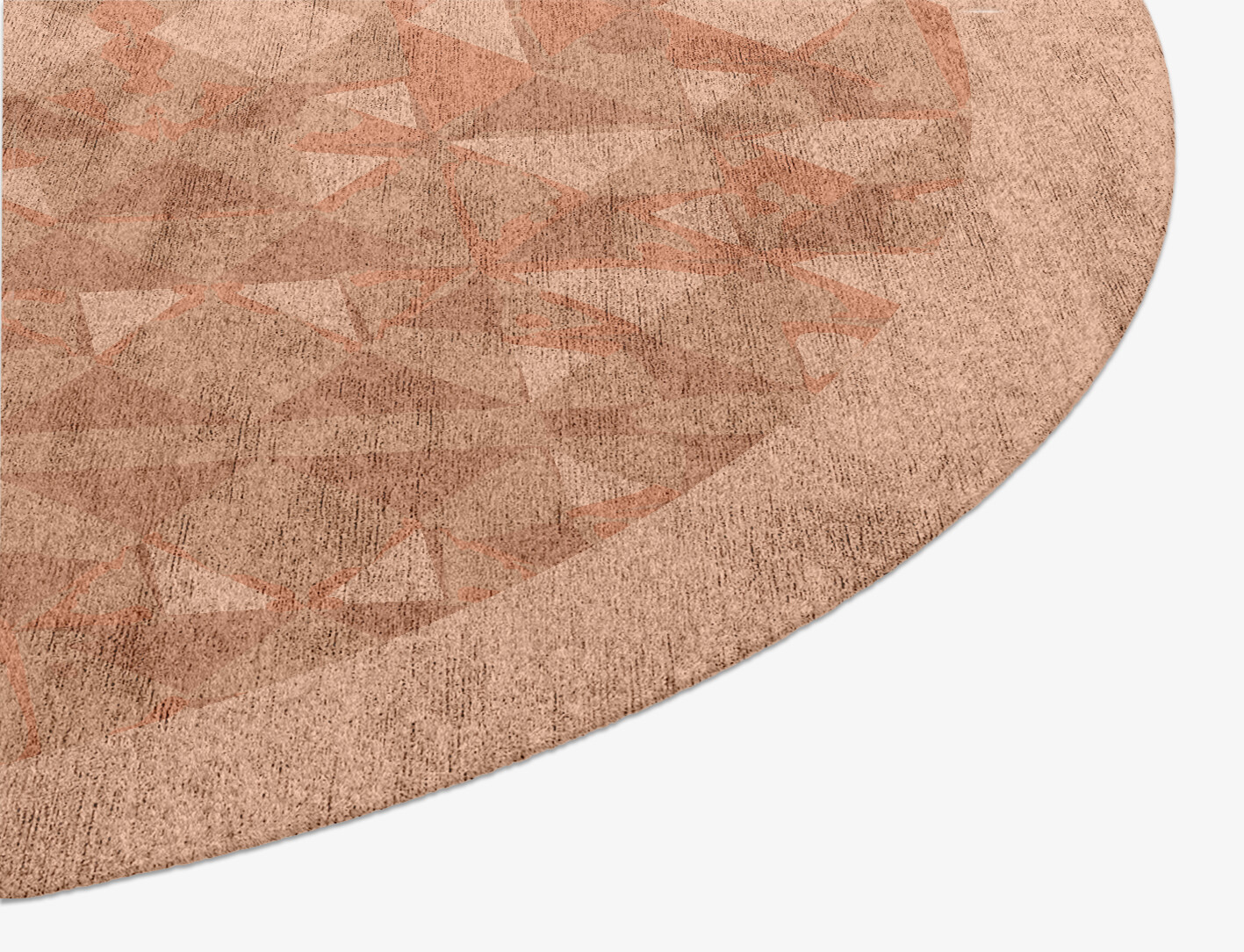 Zellige Origami Oval Hand Knotted Bamboo Silk Custom Rug by Rug Artisan