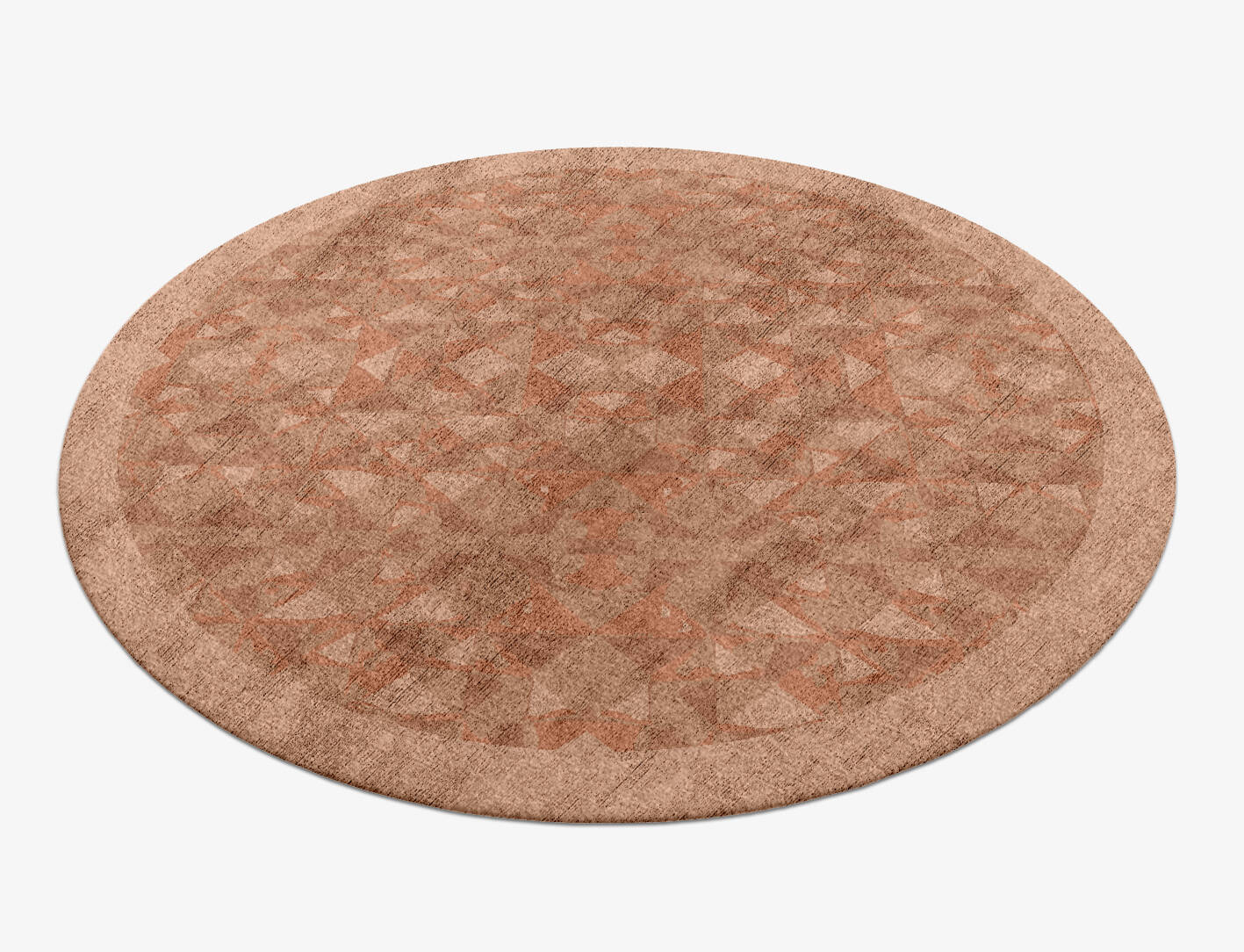 Zellige Origami Round Hand Knotted Bamboo Silk Custom Rug by Rug Artisan