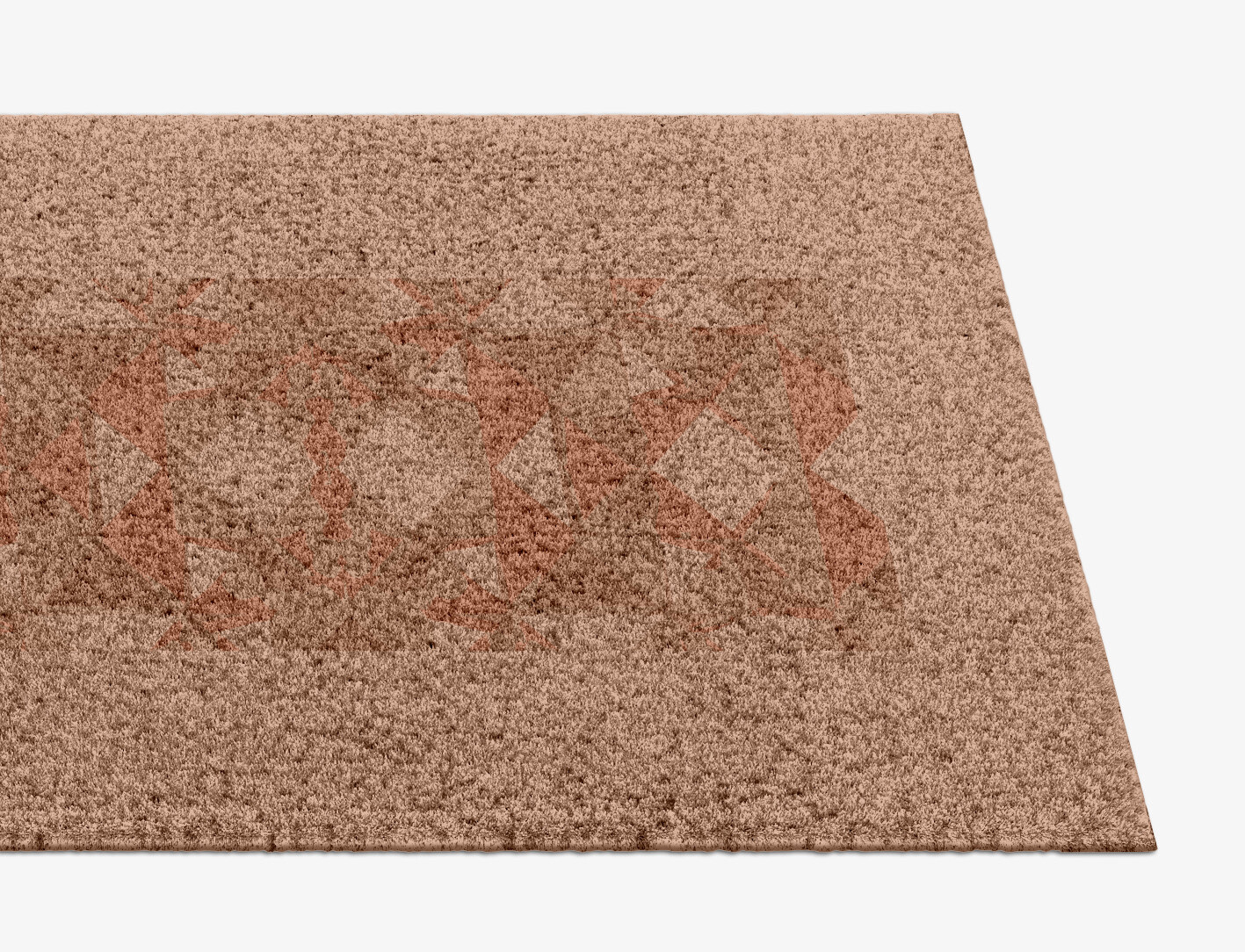 Zellige Origami Runner Hand Knotted Tibetan Wool Custom Rug by Rug Artisan