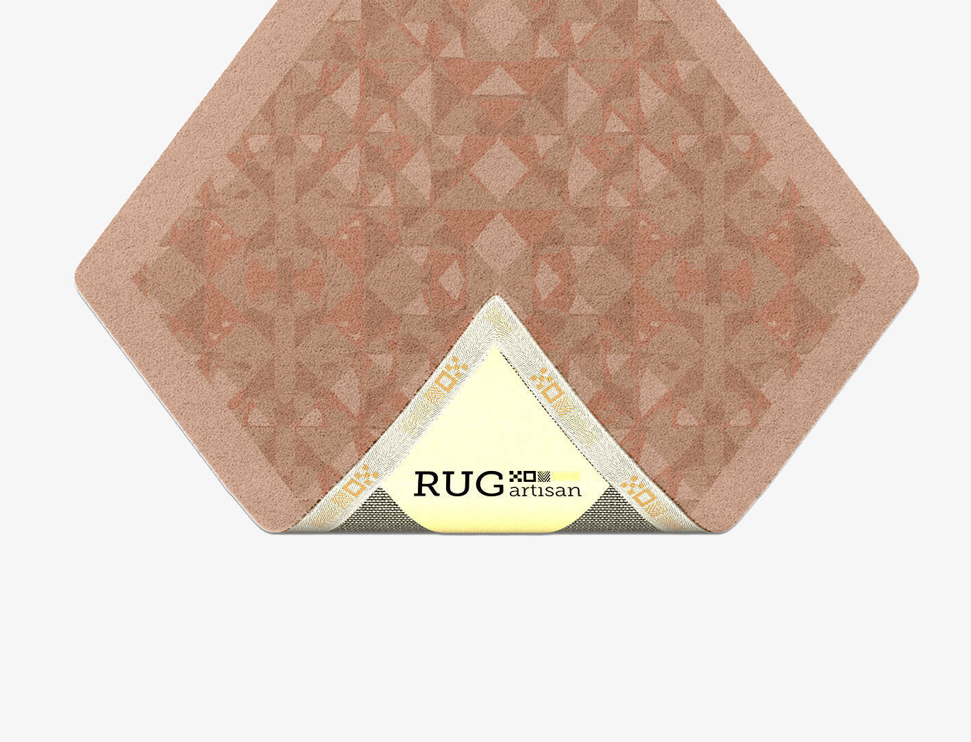 Zellige Origami Diamond Hand Tufted Pure Wool Custom Rug by Rug Artisan