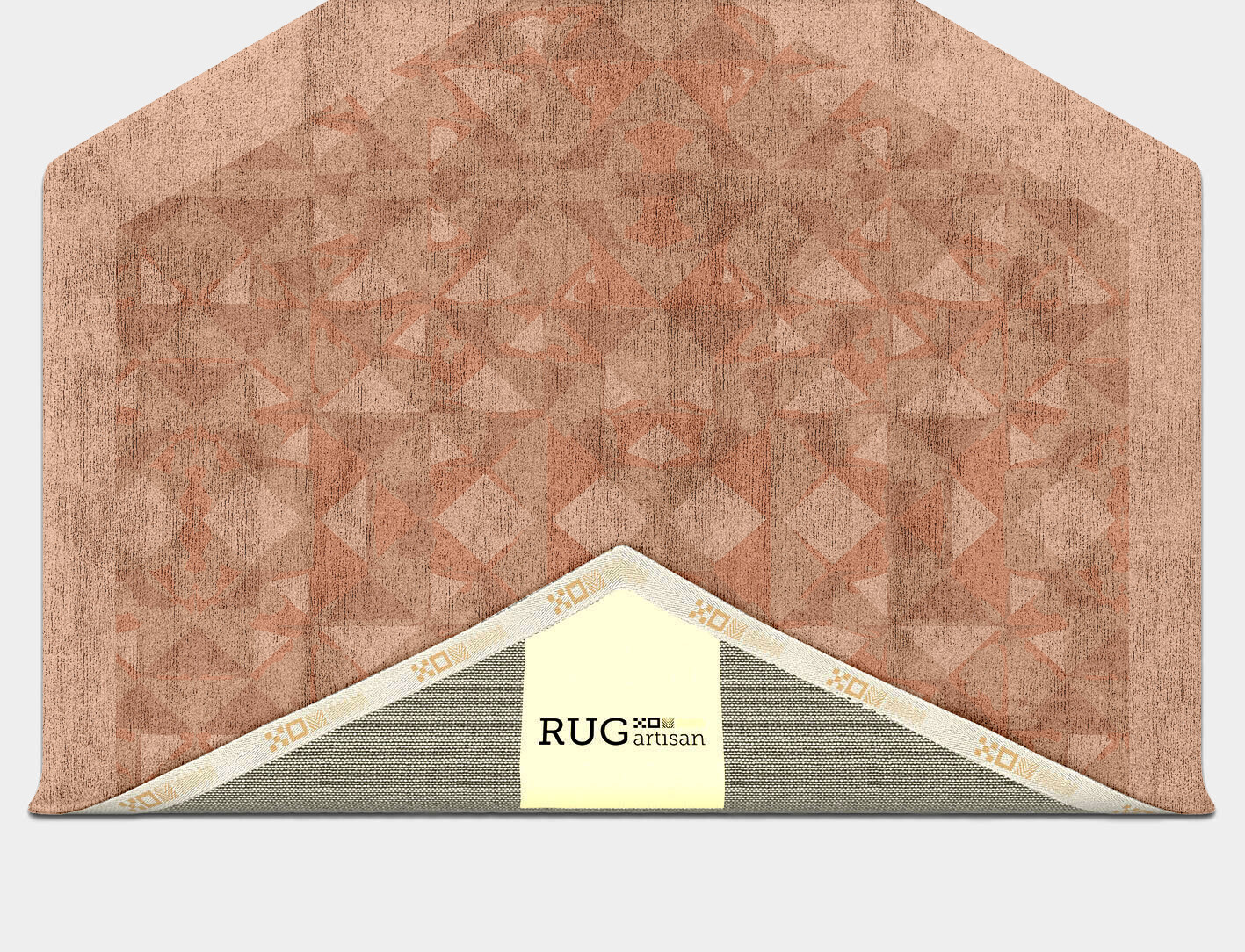 Zellige Origami Hexagon Hand Tufted Bamboo Silk Custom Rug by Rug Artisan