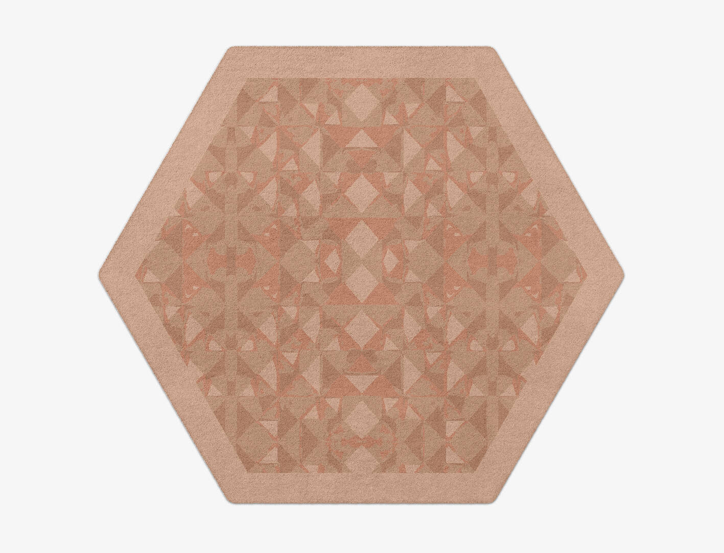 Zellige Origami Hexagon Hand Tufted Pure Wool Custom Rug by Rug Artisan