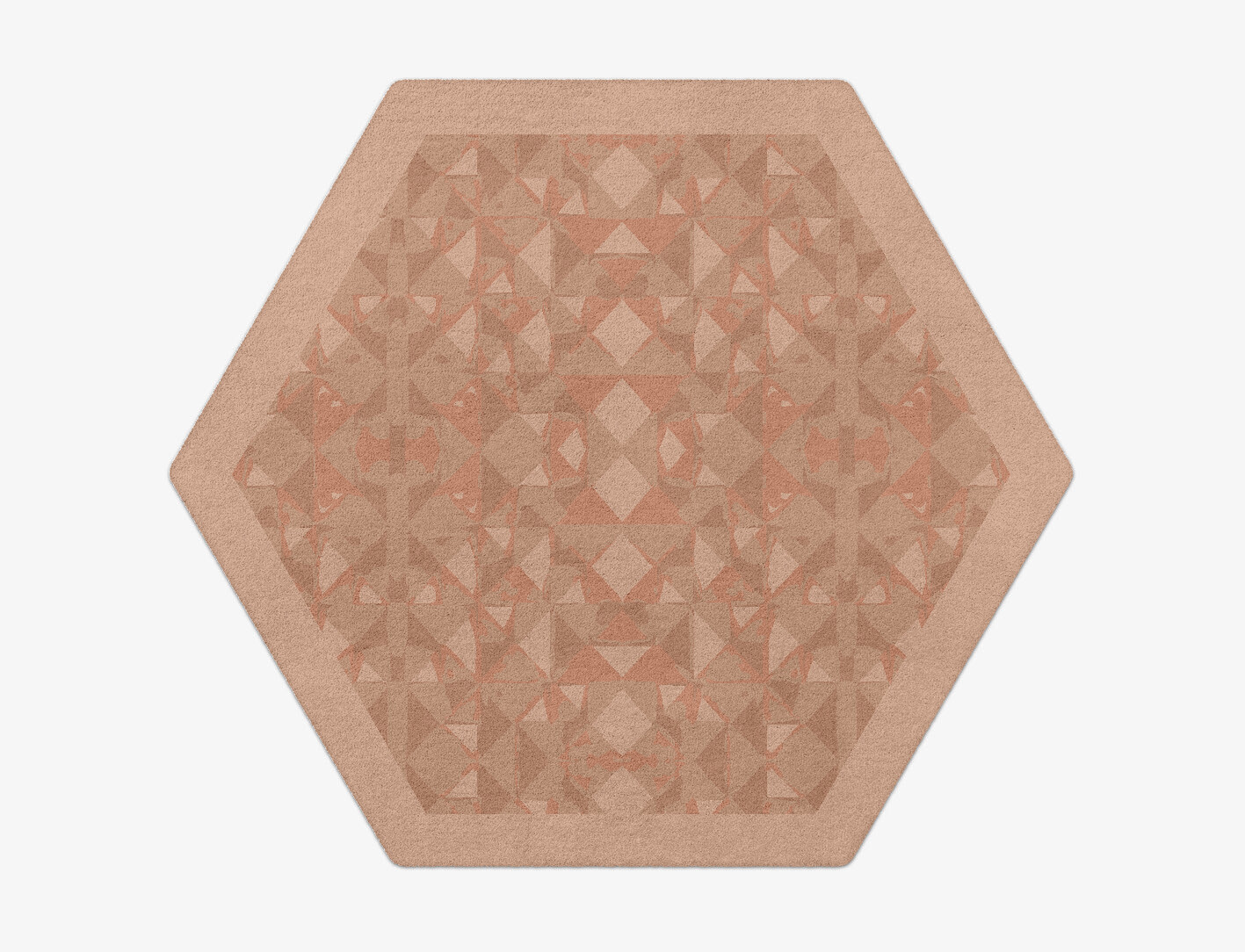 Zellige Origami Hexagon Hand Tufted Pure Wool Custom Rug by Rug Artisan