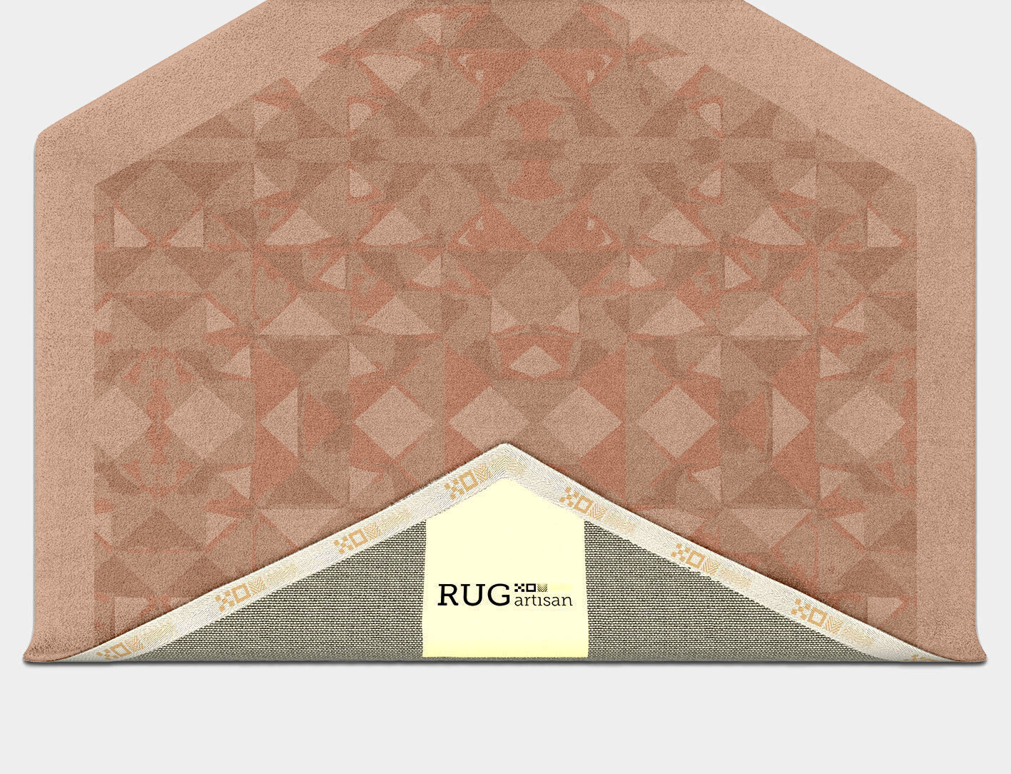 Zellige Origami Hexagon Hand Tufted Pure Wool Custom Rug by Rug Artisan