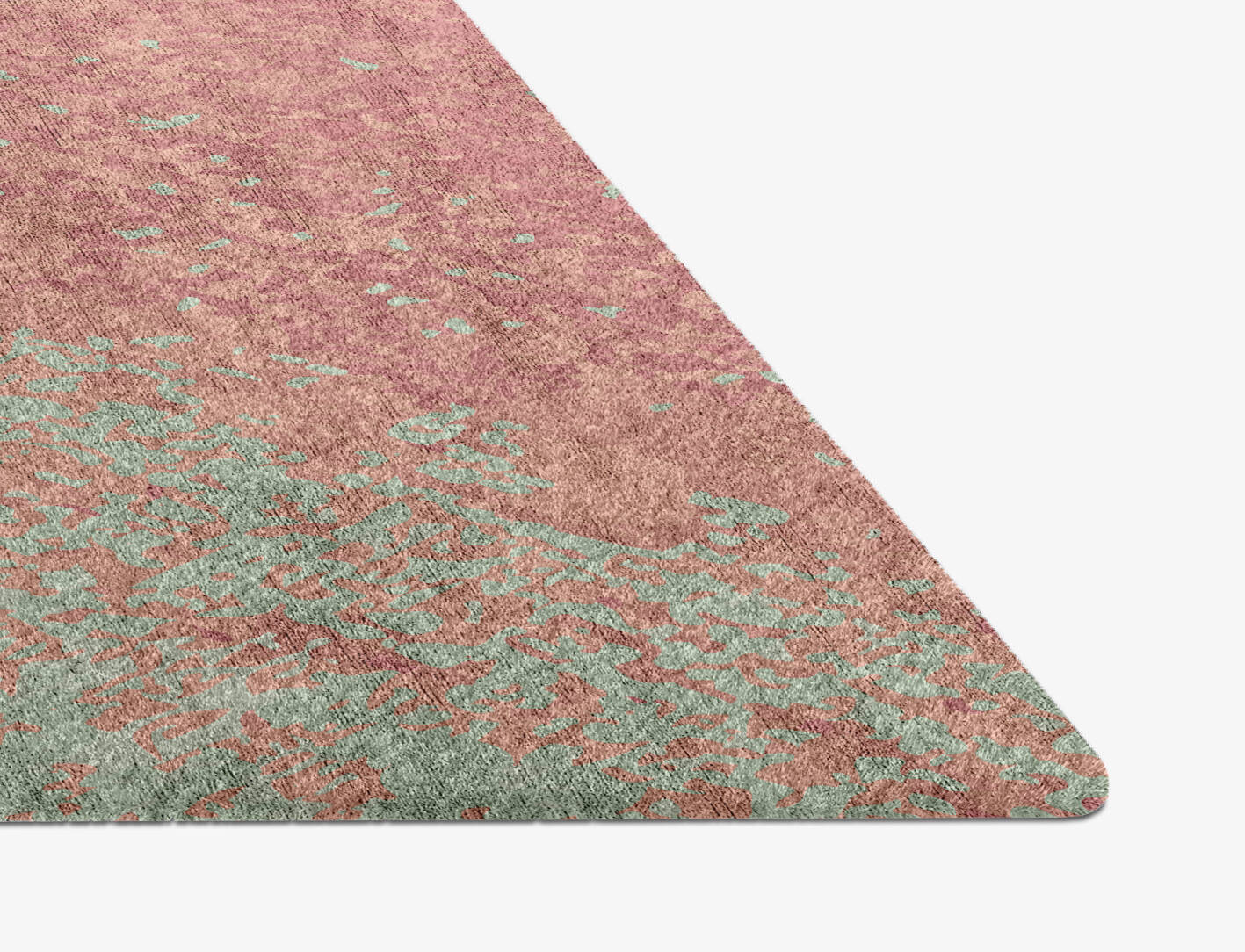 Zenith Gradation Diamond Hand Knotted Bamboo Silk Custom Rug by Rug Artisan