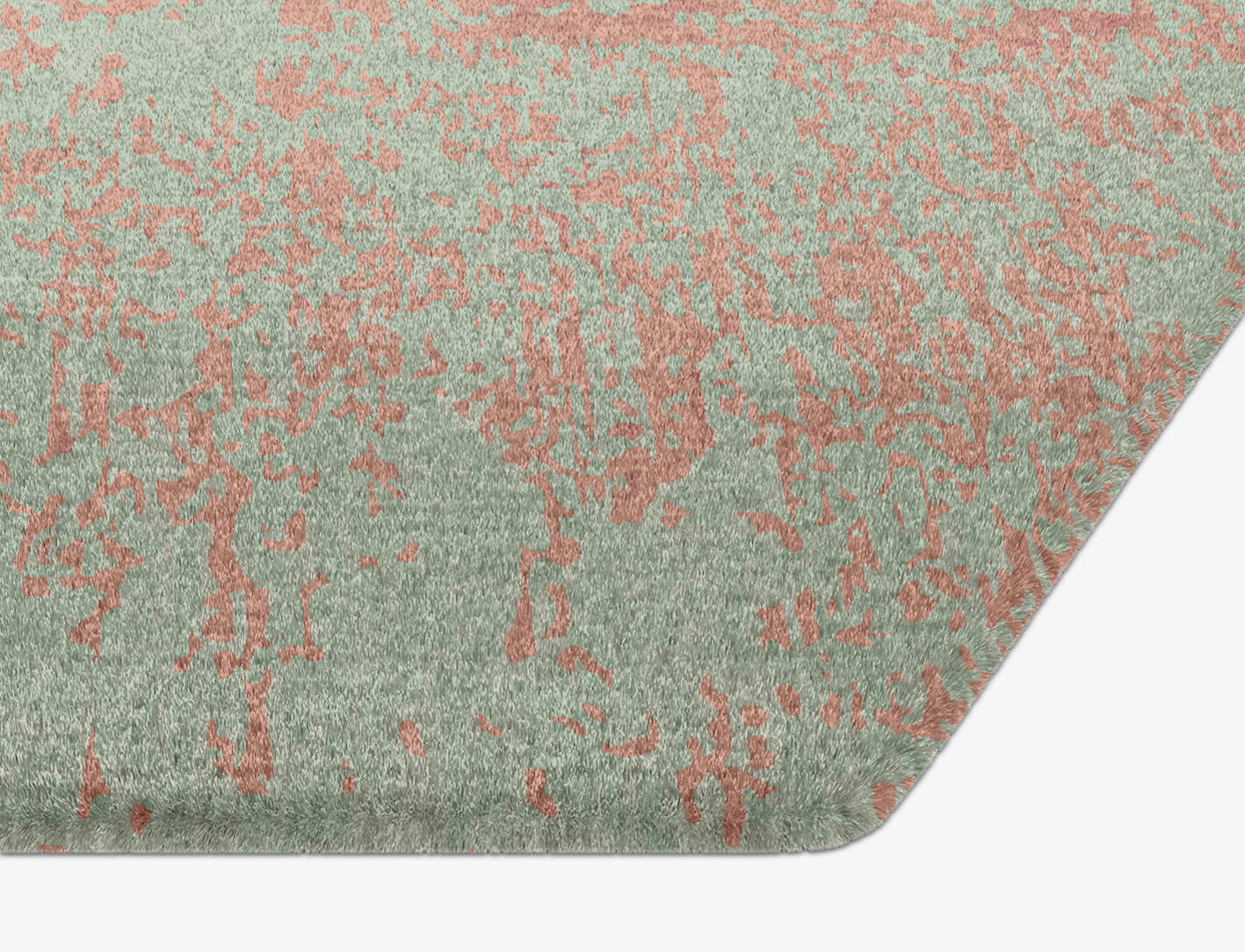 Zenith Gradation Hexagon Hand Knotted Tibetan Wool Custom Rug by Rug Artisan