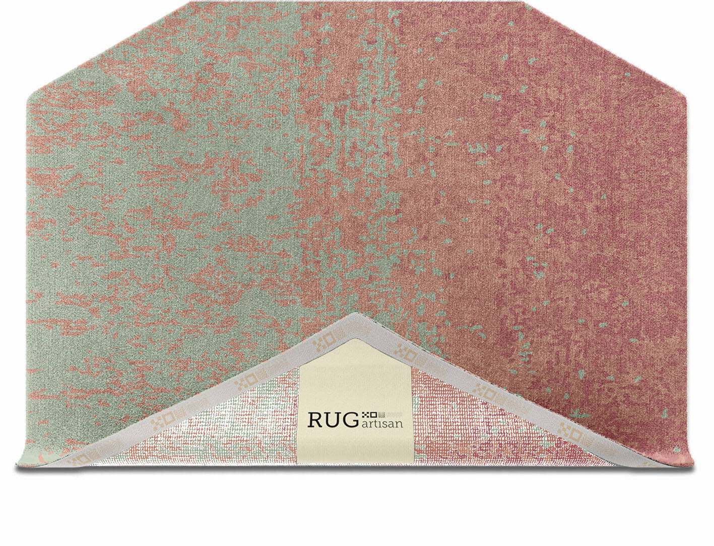 Zenith Gradation Hexagon Hand Knotted Tibetan Wool Custom Rug by Rug Artisan