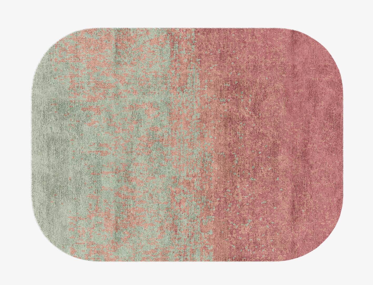 Zenith Gradation Oblong Hand Knotted Bamboo Silk Custom Rug by Rug Artisan