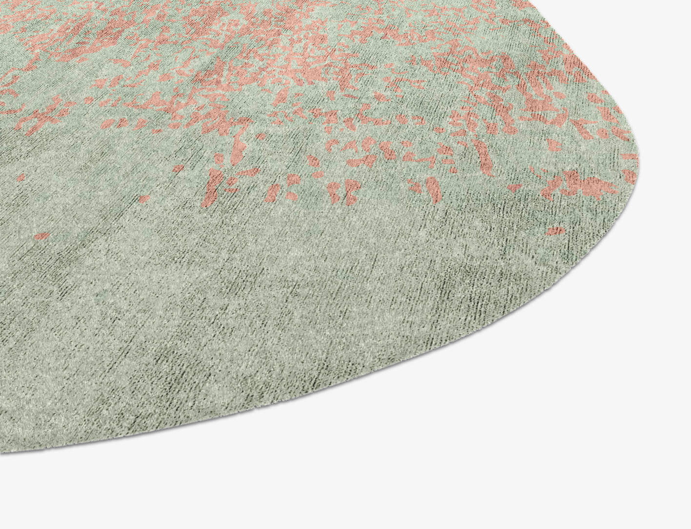 Zenith Gradation Oblong Hand Knotted Bamboo Silk Custom Rug by Rug Artisan