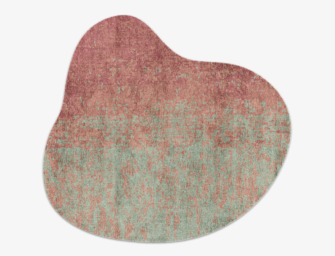 Zenith Gradation Splash Hand Knotted Bamboo Silk Custom Rug by Rug Artisan