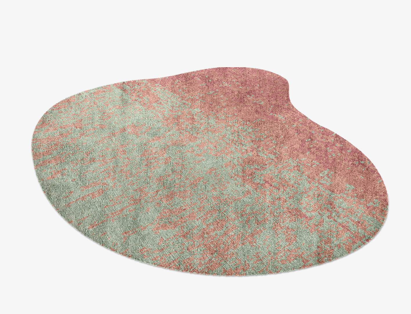 Zenith Gradation Splash Hand Knotted Bamboo Silk Custom Rug by Rug Artisan