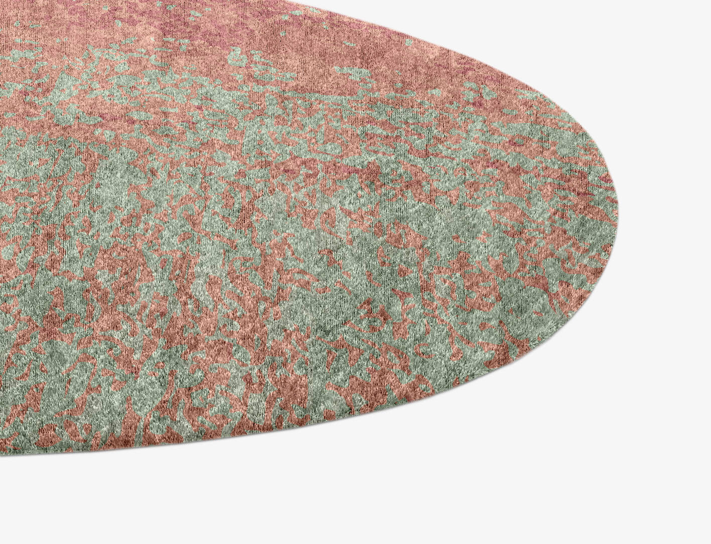 Zenith Gradation Splash Hand Knotted Bamboo Silk Custom Rug by Rug Artisan