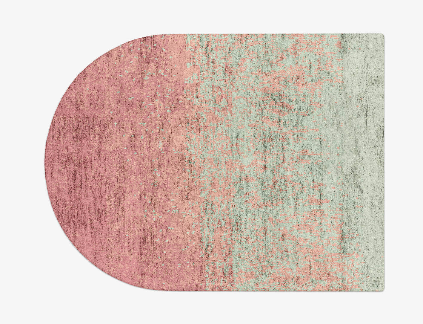 Zenith Gradation Arch Hand Tufted Bamboo Silk Custom Rug by Rug Artisan