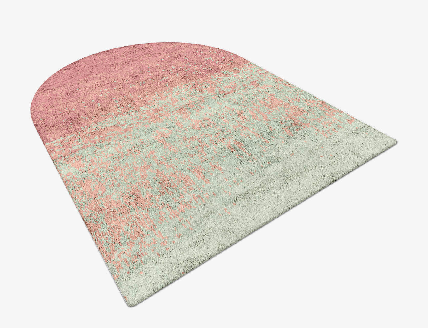 Zenith Gradation Arch Hand Tufted Bamboo Silk Custom Rug by Rug Artisan