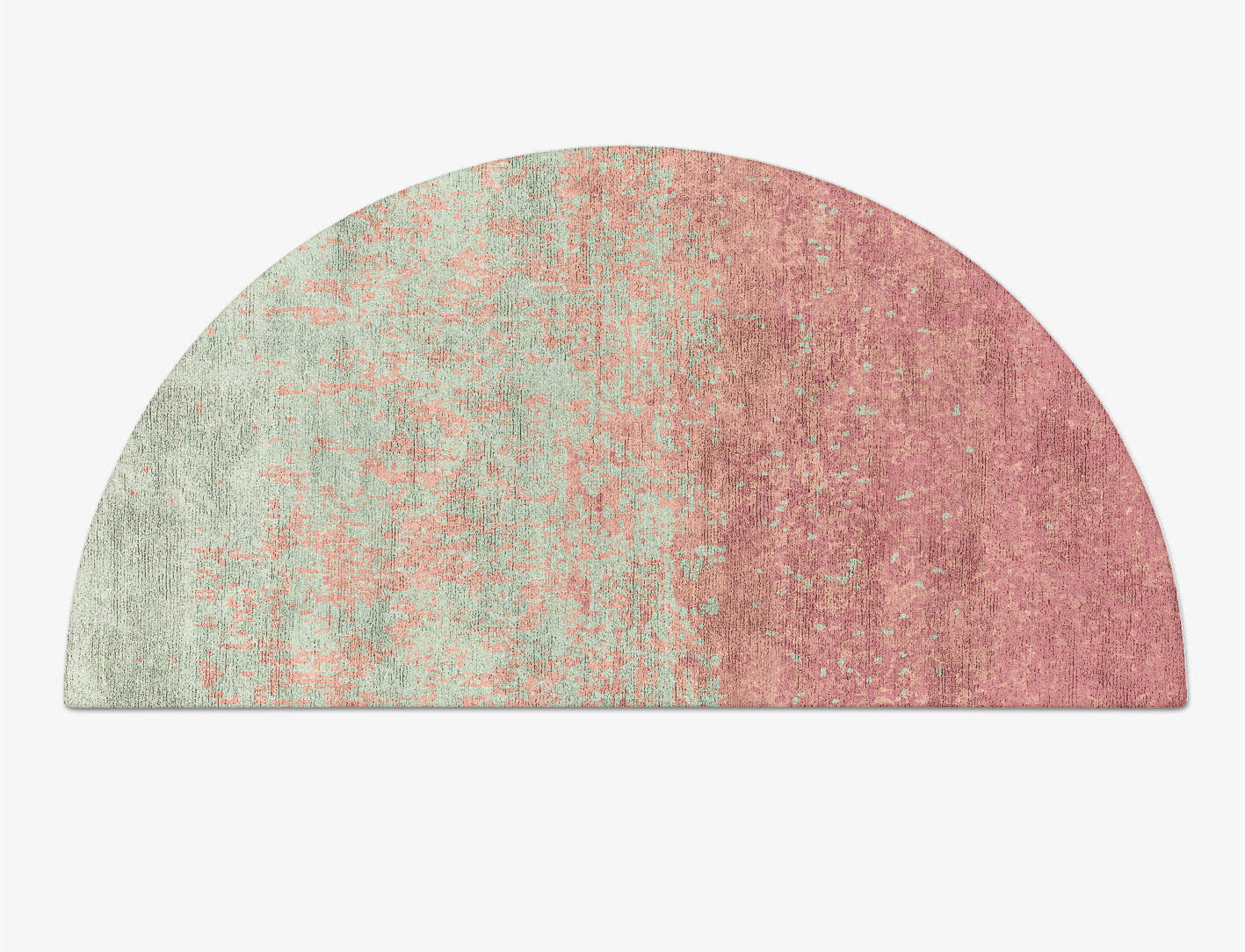 Zenith Gradation Halfmoon Hand Tufted Bamboo Silk Custom Rug by Rug Artisan
