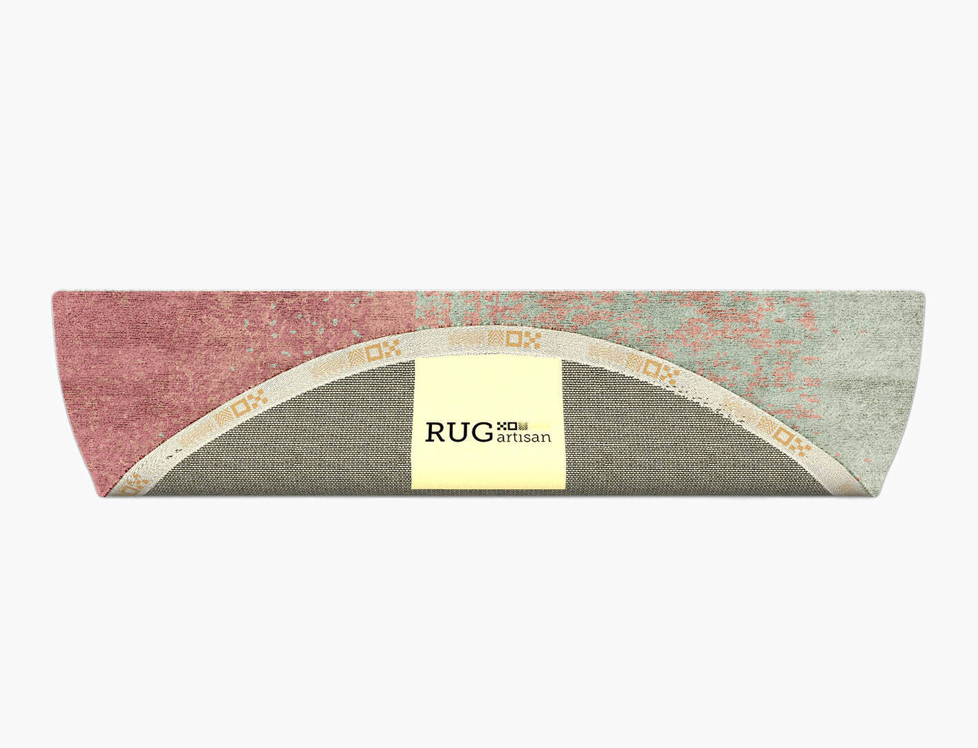 Zenith Gradation Halfmoon Hand Tufted Bamboo Silk Custom Rug by Rug Artisan