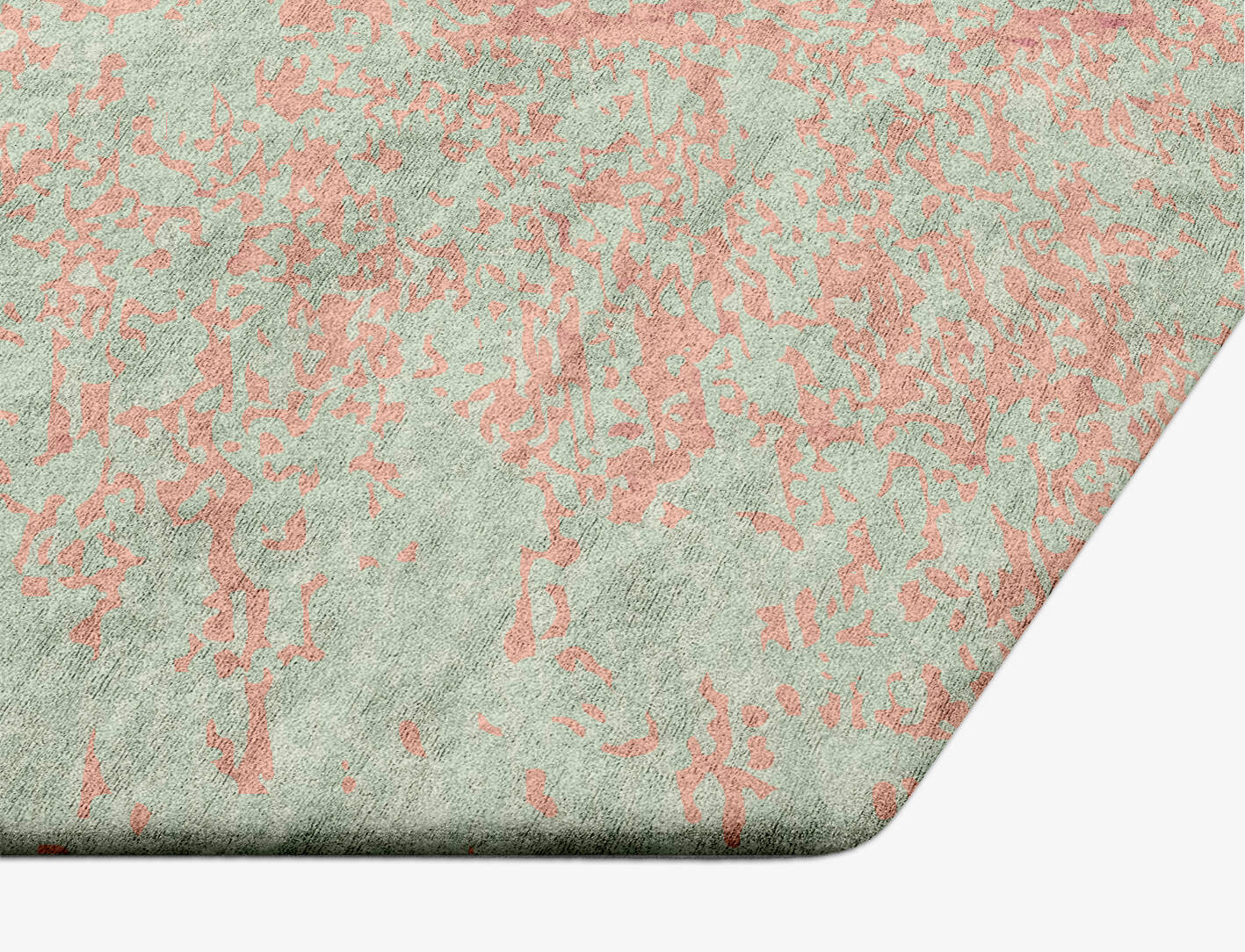 Zenith Gradation Hexagon Hand Tufted Bamboo Silk Custom Rug by Rug Artisan