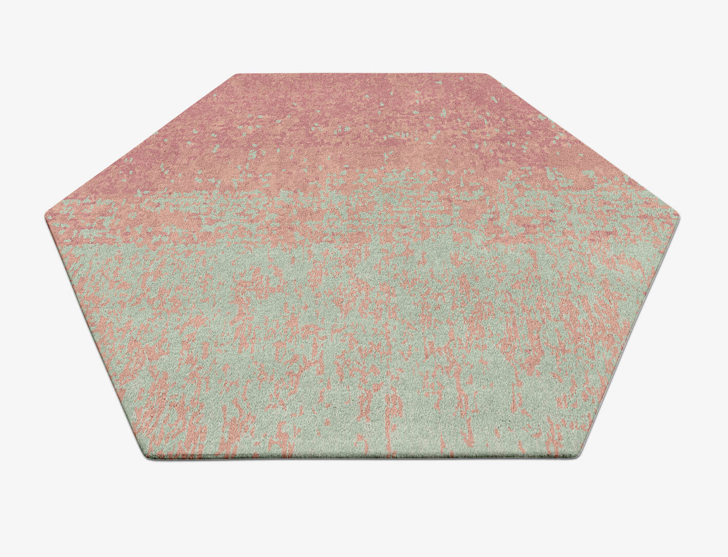 Zenith Gradation Hexagon Hand Tufted Pure Wool Custom Rug by Rug Artisan