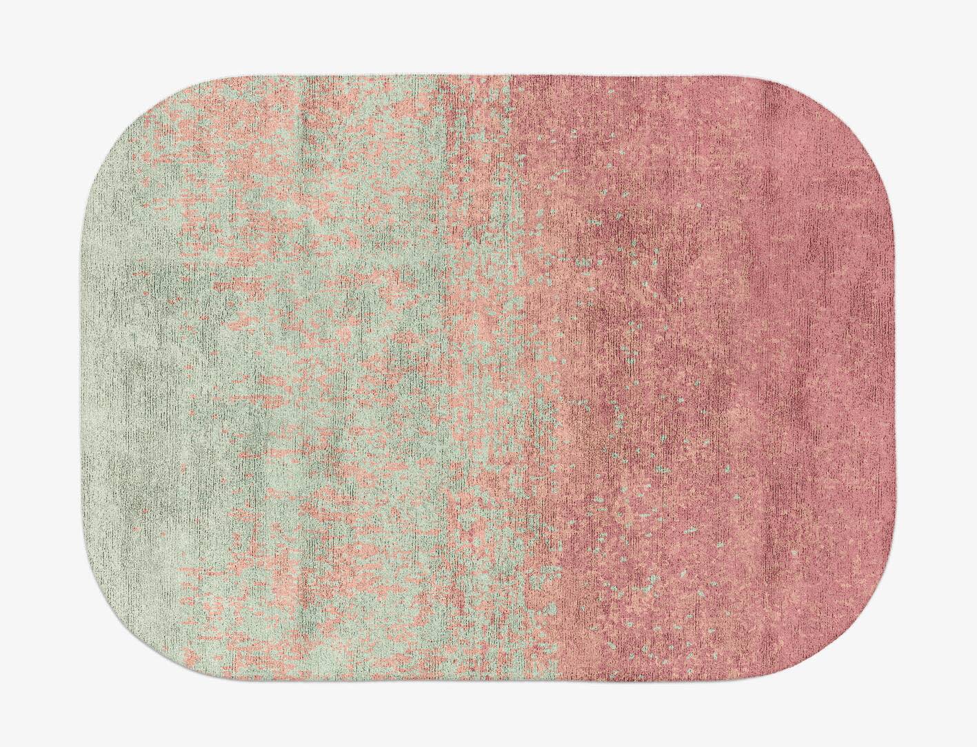 Zenith Gradation Oblong Hand Tufted Bamboo Silk Custom Rug by Rug Artisan