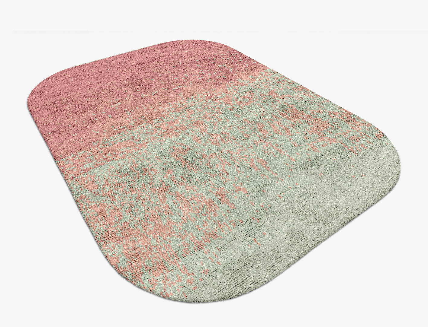 Zenith Gradation Oblong Hand Tufted Bamboo Silk Custom Rug by Rug Artisan