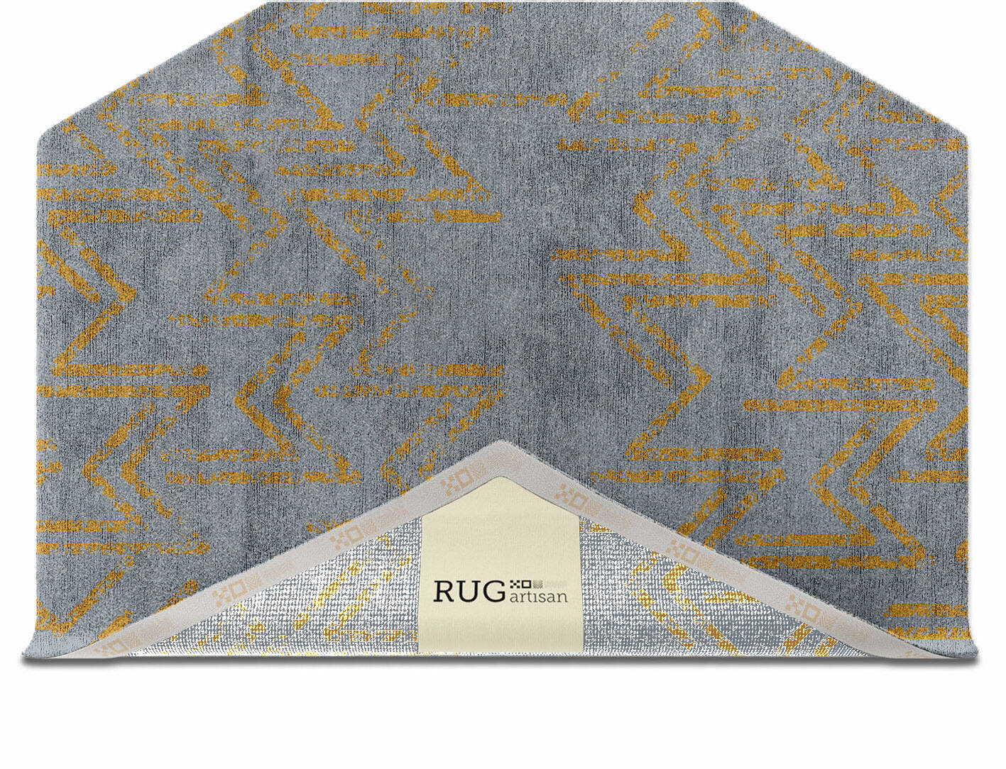 Zerrin  Hexagon Hand Knotted Bamboo Silk Custom Rug by Rug Artisan