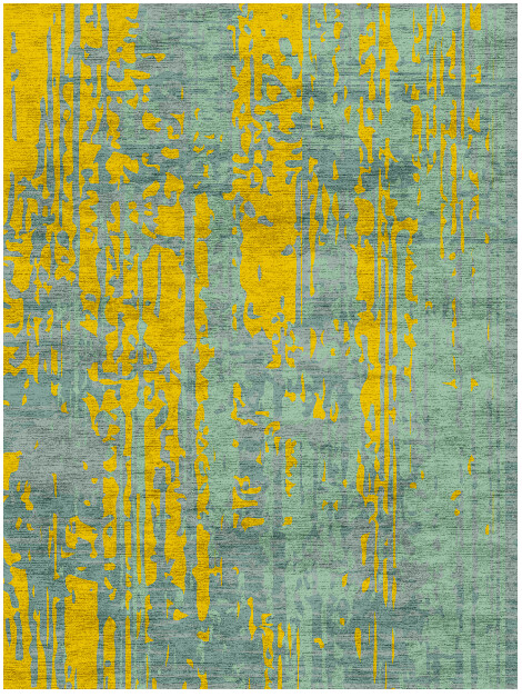 Zest Surface Art Rectangle Hand Knotted Bamboo Silk Custom Rug by Rug Artisan