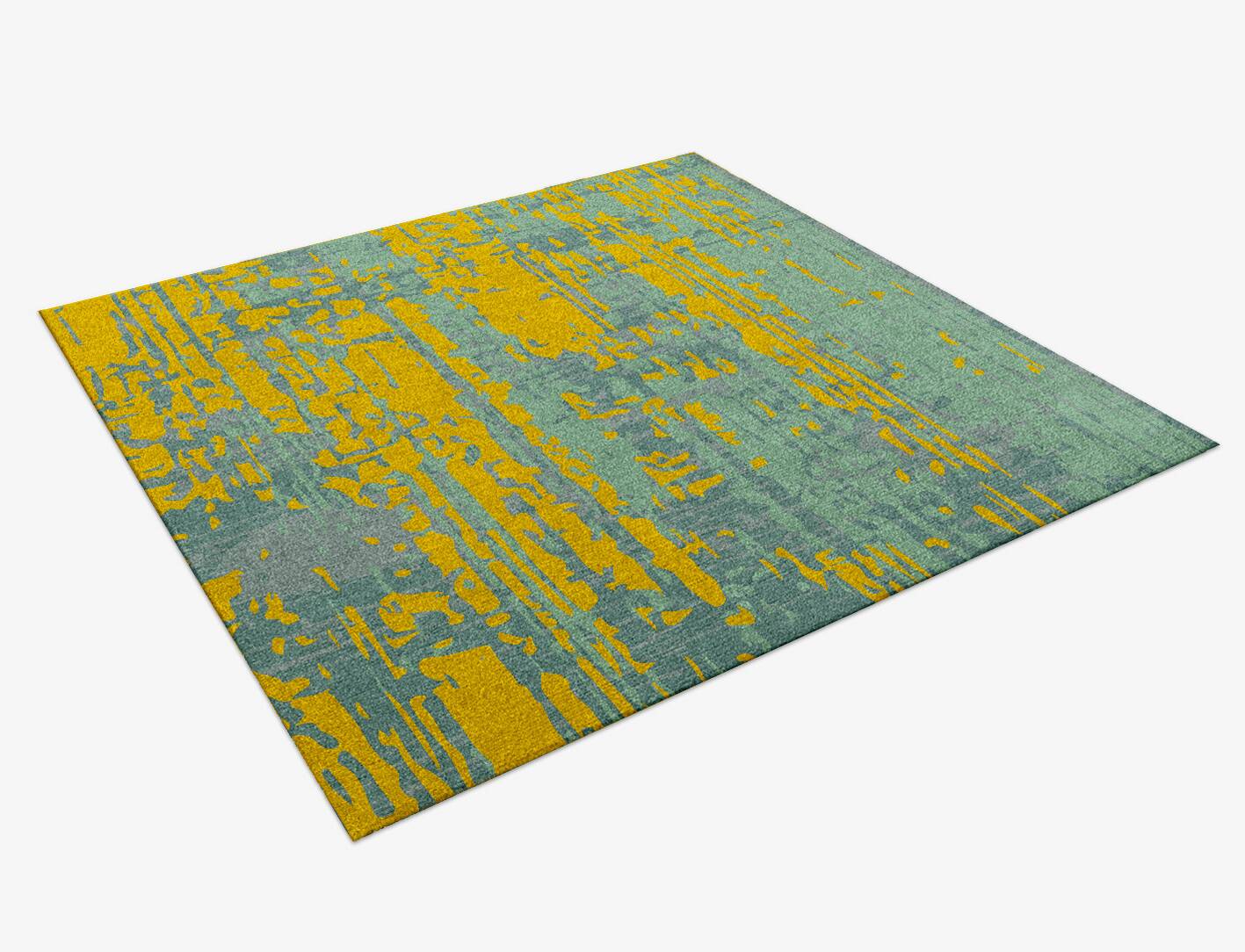 Zest Surface Art Square Hand Knotted Tibetan Wool Custom Rug by Rug Artisan