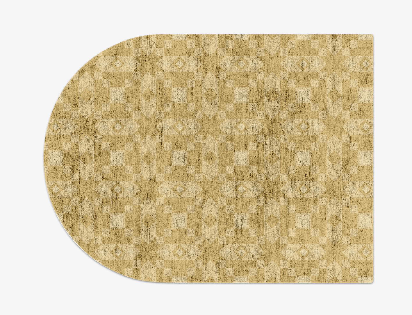 Zeus Minimalist Arch Hand Knotted Bamboo Silk Custom Rug by Rug Artisan