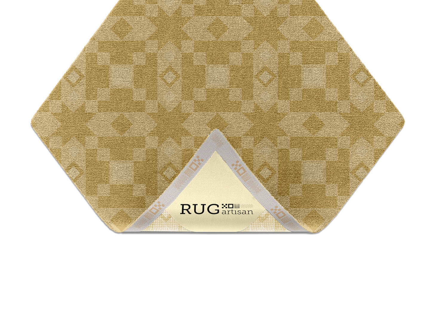 Zeus Minimalist Diamond Hand Knotted Tibetan Wool Custom Rug by Rug Artisan