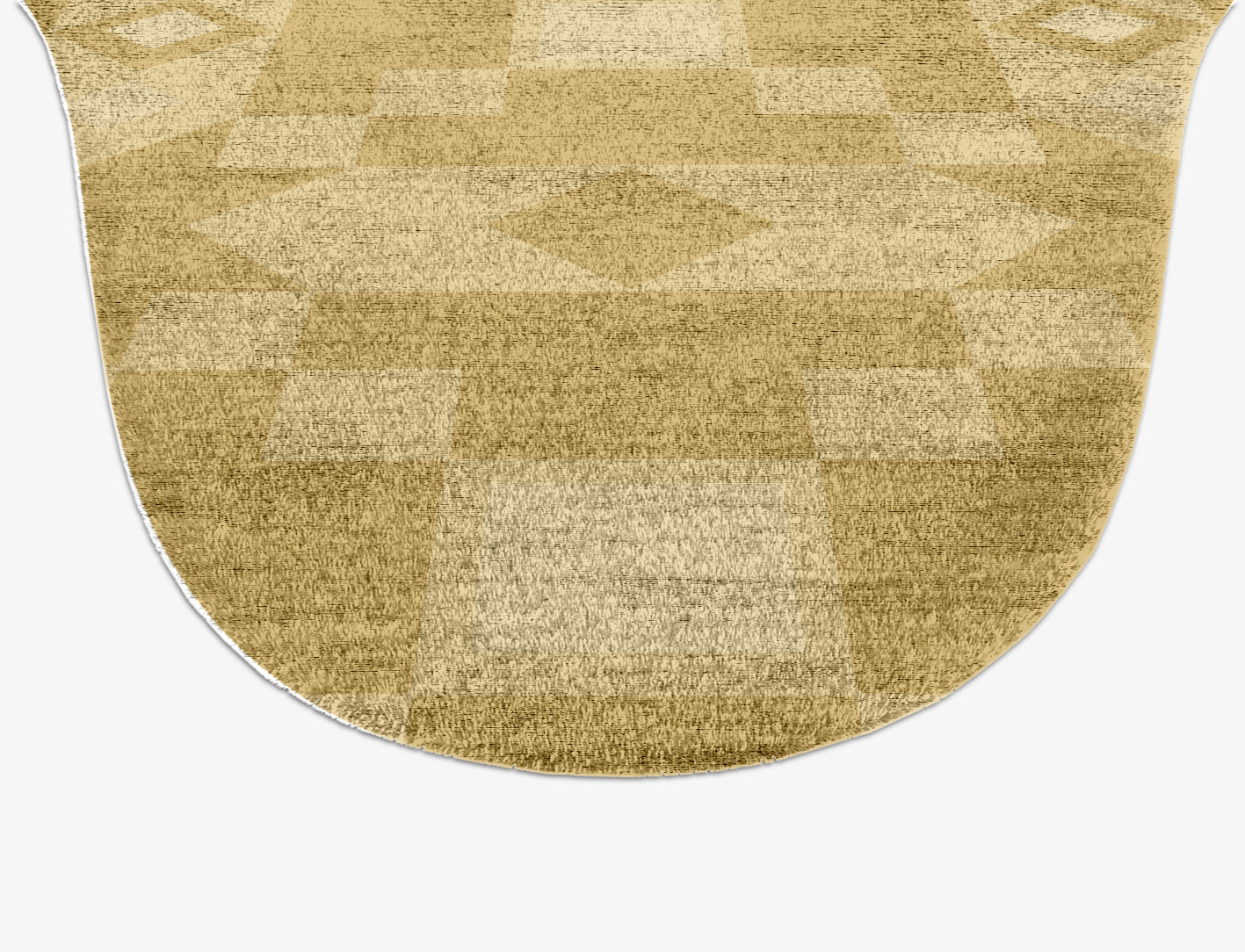 Zeus Minimalist Drop Hand Knotted Bamboo Silk Custom Rug by Rug Artisan