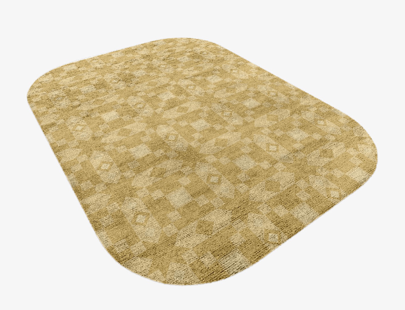 Zeus Minimalist Oblong Hand Knotted Bamboo Silk Custom Rug by Rug Artisan