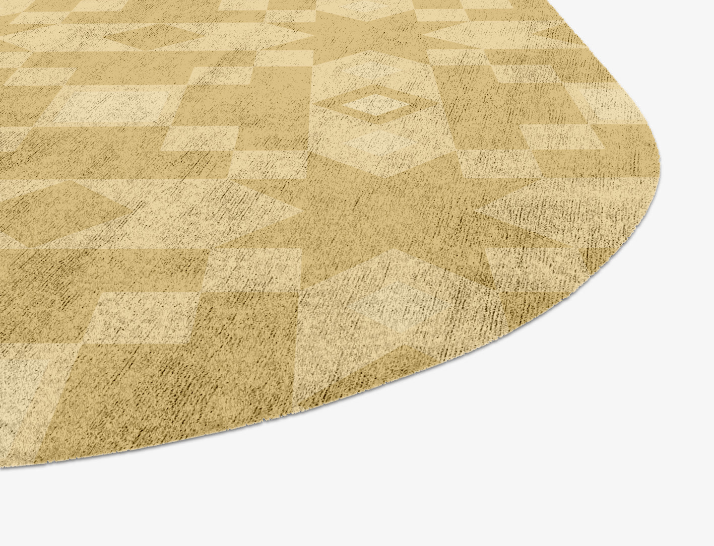 Zeus Minimalist Oblong Hand Knotted Bamboo Silk Custom Rug by Rug Artisan