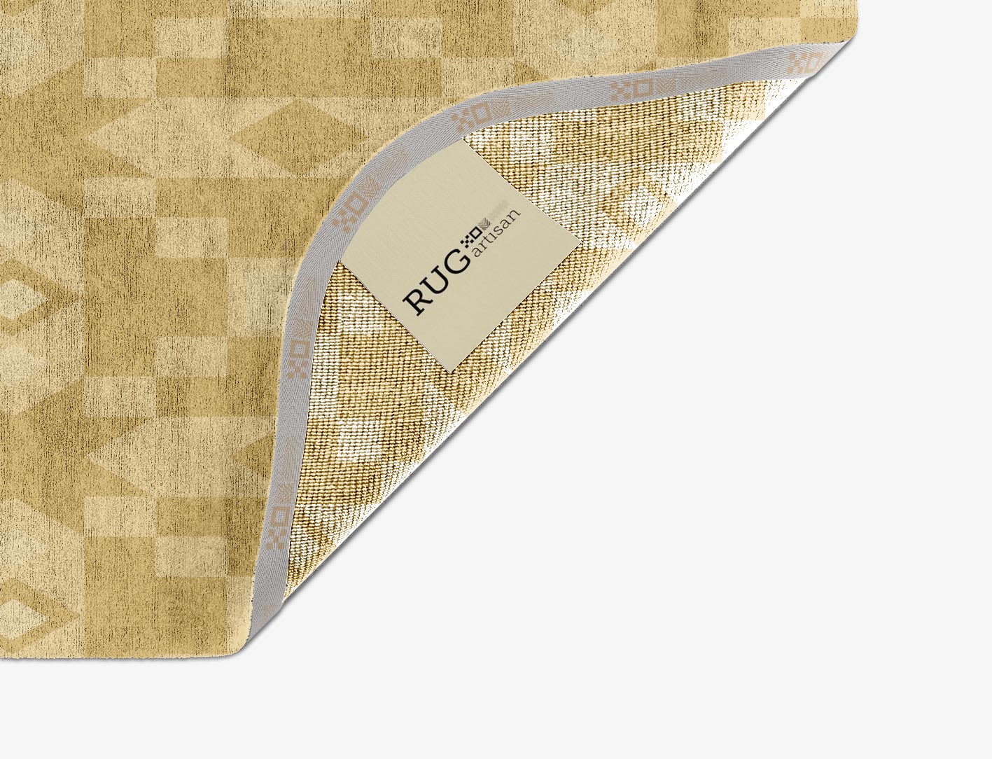 Zeus Minimalist Oblong Hand Knotted Bamboo Silk Custom Rug by Rug Artisan